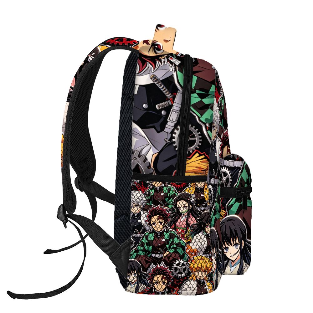 악마 슬레이어 애니메이션 배낭 탄지로 네즈코 프린트 학 - School Backpack Teen 리뷰 및 가격