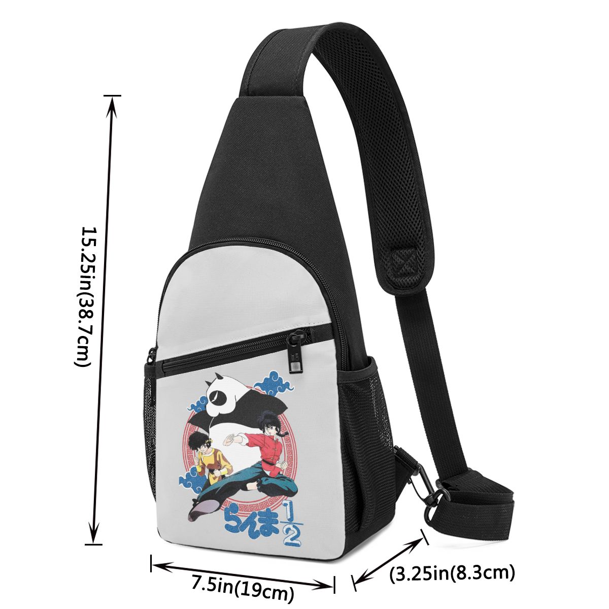 Ranma 1/2 Saotome Pig Girls 가슴 - Sling Backpack Shoulder 리뷰 및 가격