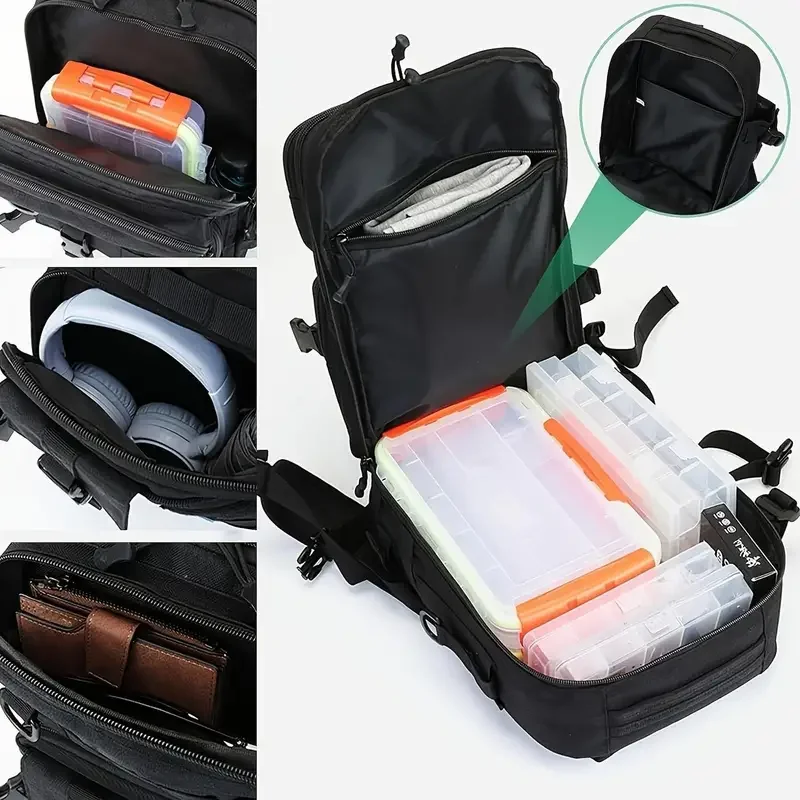 1000D 나일론 방수 낚시 배낭 낚시 태클 보관 가방 - Sling Backpack Shoulder 리뷰 및 가격