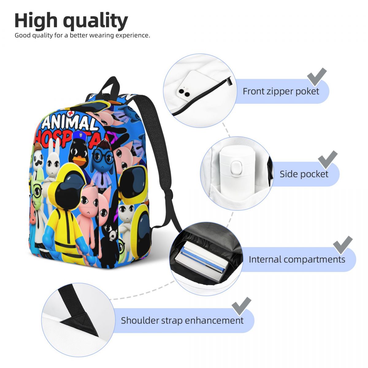 2026 게임 동물병원 배낭 중고등학생 학생용 책가방  - School Backpack Teen 리뷰 및 가격